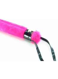 Нежная плеть с розовым мехом BDSM Light - 43 см. - БДСМ Арсенал - купить с доставкой в Жуковском