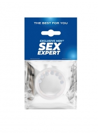 Эрекционное кольцо с мягкой стимулирующей насадкой - Sex Expert - в Жуковском купить с доставкой