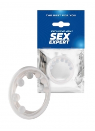 Эрекционное кольцо с мягкой стимулирующей насадкой - Sex Expert - в Жуковском купить с доставкой