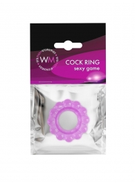 Лиловое эрекционное кольцо с 2 рядами стимулирующих шариков - Erowoman-Eroman - в Жуковском купить с доставкой