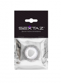 Эластичное эрекционное кольцо с длинными черными «ресничками» - Sextaz - в Жуковском купить с доставкой