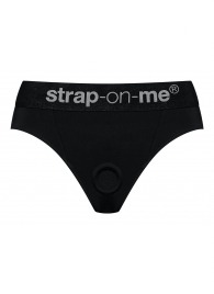 Черные трусики для насадок Heroine Lingerie Harness - size XL - Strap-on-me - купить с доставкой в Жуковском