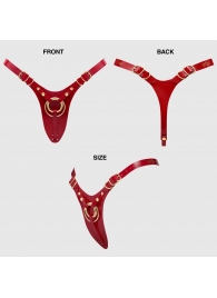 Красный пояс для фиксации насадок Strap-On-Me Leatherette Harness Fabulous - Strap-on-me - купить с доставкой в Жуковском