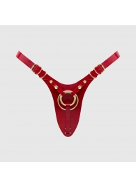 Красный пояс для фиксации насадок Strap-On-Me Leatherette Harness Fabulous - Strap-on-me - купить с доставкой в Жуковском