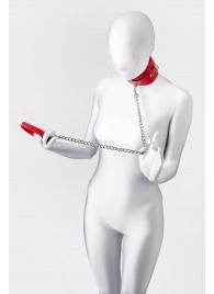 Красный ошейник с подкладкой из меха - ToyFa - купить с доставкой в Жуковском