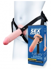 Мужской полый страпон на регулируемых ремнях - 18,5 см. - Sex Expert - купить с доставкой в Жуковском