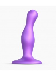 Фиолетовая насадка Strap-On-Me Dildo Plug Curvy size S - Strap-on-me - купить с доставкой в Жуковском