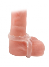 Прозрачное двойное эрекционное кольцо - Sex Expert - в Жуковском купить с доставкой