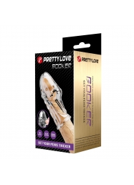 Прозрачная насадка на пенис Booker - 8 см. - Baile - в Жуковском купить с доставкой