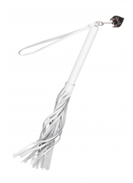 Белая кожаная плеть - 50 см. - Pecado - купить с доставкой в Жуковском