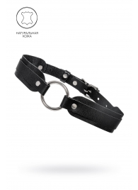 Черный кожаный чокер-ошейник со скруглёнными углами - Pecado - купить с доставкой в Жуковском