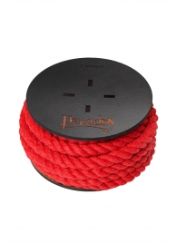 Красная веревка для шибари на катушке - 5 м. - Pecado - купить с доставкой в Жуковском