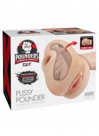 Телесный мастурбатор-вагина Pussy Pounder Squeeze Stroker - Pipedream - в Жуковском купить с доставкой