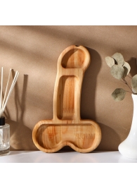 Деревянное блюдо для подачи в форме члена (25 х 16,5 х 1,7 см) - Сима-Ленд - купить с доставкой в Жуковском