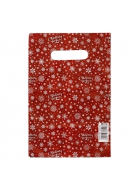 Красный подарочный новогодний пакет с вырубной ручкой (20х30 см) - Сима-Ленд - купить с доставкой в Жуковском