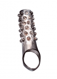 Дымчатая насадка на пенис с выпуклостями - 11 см. - Sex Expert - в Жуковском купить с доставкой