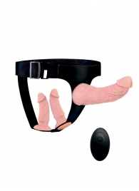 Женский страпон с 3 насадками и вибрацией - Erowoman-Eroman - купить с доставкой в Жуковском