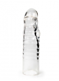 Прозрачная закрытая насадка на член - 15 см. - Sex Expert - в Жуковском купить с доставкой