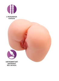 Реалистичный мастурбатор-попка с 2 любовными входами - No Name - в Жуковском купить с доставкой