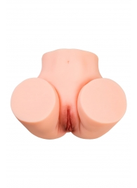 Телесный мастурбатор в форме попки с 2 любовными входами - No Name - в Жуковском купить с доставкой