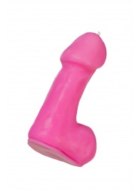 Розовая свеча в форме пениса - 47 гр. - Pecado - купить с доставкой в Жуковском