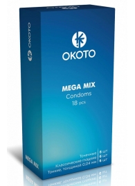 Презервативы OKOTO Mega Mix - 18 шт. - Sitabella - купить с доставкой в Жуковском