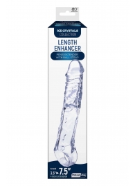 Прозрачная насадка-удлинитель Length Enhancer с подхватом - 22,3 см. - NMC - в Жуковском купить с доставкой