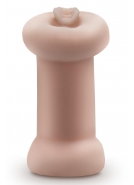 Телесный люминесцентный двусторонний мастурбатор Tasha - Blush Novelties - в Жуковском купить с доставкой