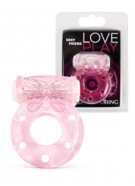 Розовое эрекционное виброкольцо с бабочкой - 1137 - в Жуковском купить с доставкой
