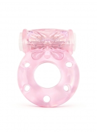 Розовое эрекционное виброкольцо с бабочкой - 1137 - в Жуковском купить с доставкой