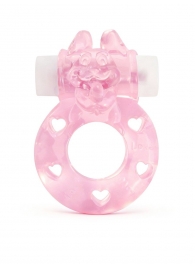 Розовое эрекционное виброкольцо в форме зайчика - 1137 - в Жуковском купить с доставкой