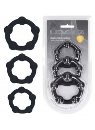 Набор из 3 эрекционных колец Beaded Silicone Cockring Set - Shots Media BV - в Жуковском купить с доставкой