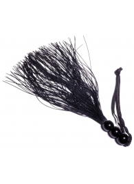 Черная силиконовая плетка - 25,4 см. - Boys of Toys - купить с доставкой в Жуковском