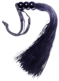 Черная силиконовая плетка - 25,4 см. - Boys of Toys - купить с доставкой в Жуковском