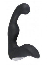 Черный перезаряжаемый стимулятор простаты с вибрацией - 14,6 см. - Orion - в Жуковском купить с доставкой