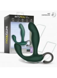 Зеленый вибромассажёр простаты Greeny - 12,8 см. - Intoyou - в Жуковском купить с доставкой