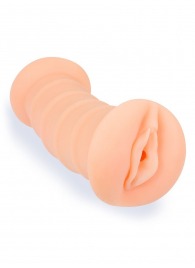 Телесный двусторонний мастурбатор с вибропулей и эрекционными кольцами в комплекте - Sexy Girl - в Жуковском купить с доставкой