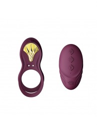 Фиолетовое эрекционное виброкольцо Bayek с пультом ДУ - Zalo - в Жуковском купить с доставкой