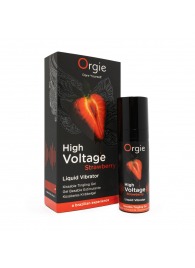 Жидкий вибратор Orgie High Voltage Strawberry - 15 мл. - ORGIE - купить с доставкой в Жуковском