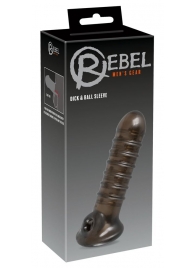 Насадка на пенис Rebel smoke с рёбрышками и отверстием под мошонку - Orion - в Жуковском купить с доставкой
