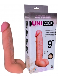 Фаллическая насадка Харнесс UNICOCK 9  - 24 см. - LOVETOY (А-Полимер) - купить с доставкой в Жуковском