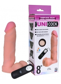 Фаллическая насадка Харнесс UNICOCK 8  с вибрацией - 20 см. - LOVETOY (А-Полимер) - купить с доставкой в Жуковском