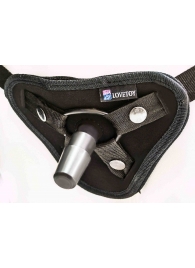 Страпон с 2 насадками и вибрацией UniStrap - 19 и 12 см. - LOVETOY (А-Полимер) - купить с доставкой в Жуковском