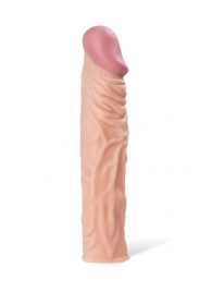 Насадка с ярко выраженной головкой и рельефным стволом - 19 см. - A-toys - в Жуковском купить с доставкой