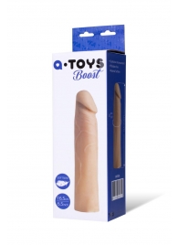 Реалистичная насадка с ярко выраженной головкой - 16,5 см. - A-toys - в Жуковском купить с доставкой