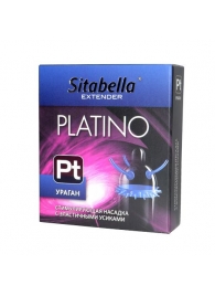 Стимулирующая насадка с усиками и шипиками Platino  Ураган - Sitabella - купить с доставкой в Жуковском