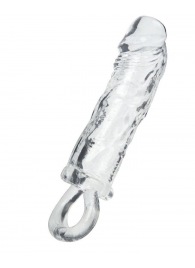 Прозрачная насадка с петлёй для фиксации - 14 см. - ToyFa - в Жуковском купить с доставкой