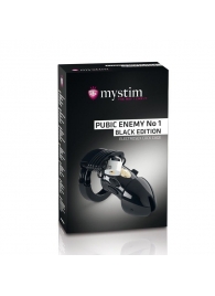 Пояс верности с электростимуляцией Mystim Pubic Enemy No1 Black Edition - MyStim - купить с доставкой в Жуковском