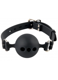 Силиконовый кляп-шар с отверстиями для дыхания Silicone Breathable Ball Gag Small - Pipedream - купить с доставкой в Жуковском