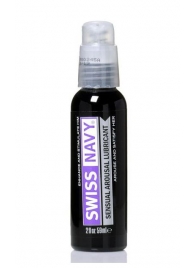 Возбуждающий гель-лубрикант на водной основе Sensual Arousal Lubricant - 59 мл. - Swiss navy - купить с доставкой в Жуковском